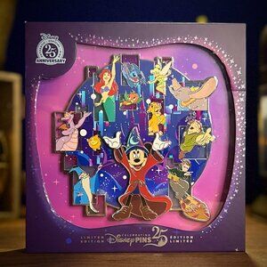 Celebrating Disney Pins 25th Anniversary Sorcerer Mickey Jumbo Pin